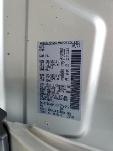5N1BT3BA6PC847925 Nissan ROGUE SV