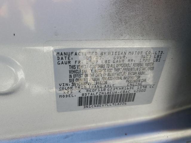 3N1CN8EV7LL918226 Nissan VERSA SV