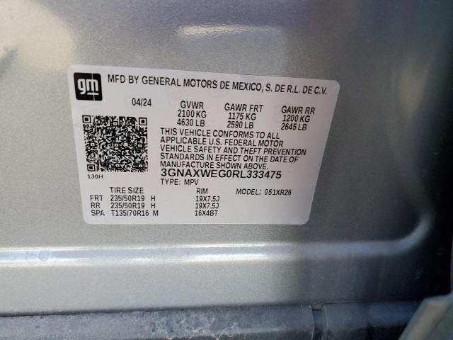 3GNAXWEG0RL333475 Chevrolet EQUINOX RS