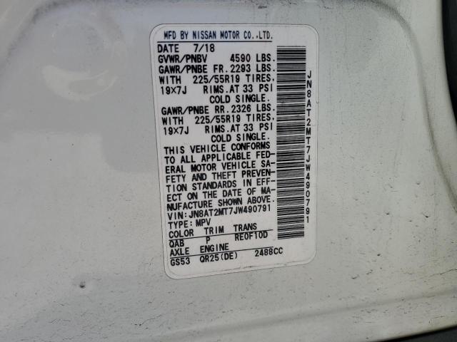 JN8AT2MT7JW490791 Nissan ROGUE S