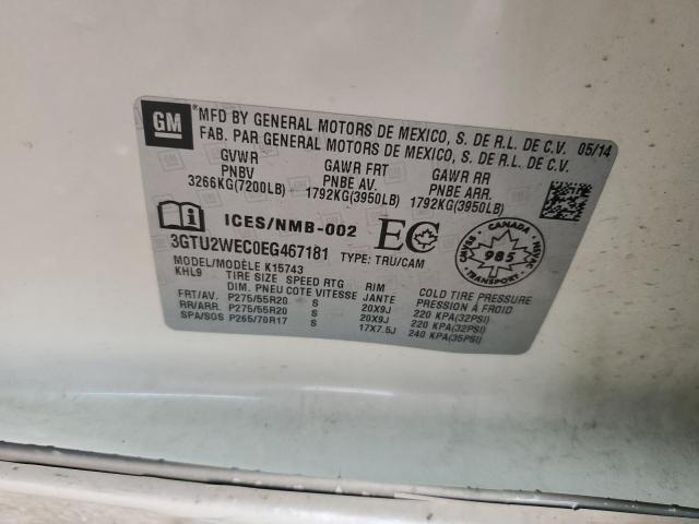 3GTU2WEC0EG467181 GMC Sierra K1500 Denali