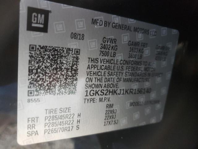 1GKS2HKJ1KR156140 GMC YUKON XL DENALI