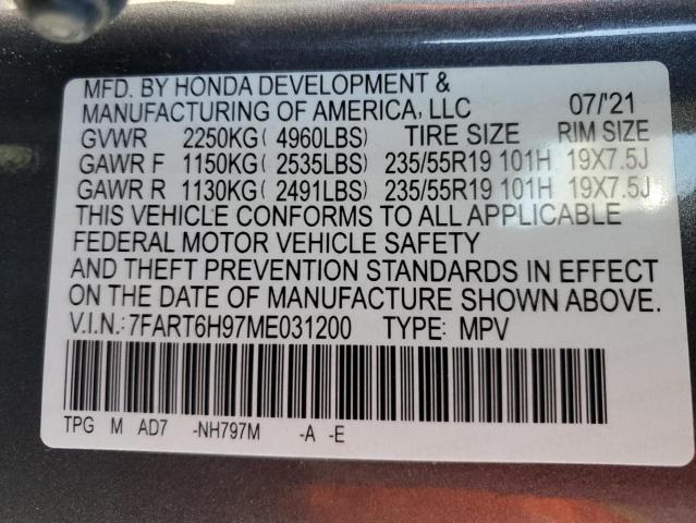 7FART6H97ME031200 Honda Cr-v Touring