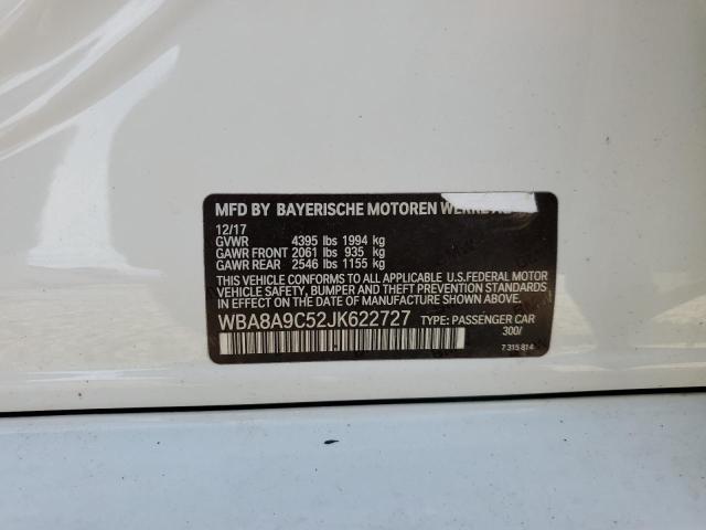 WBA8A9C52JK622727 BMW 320 I