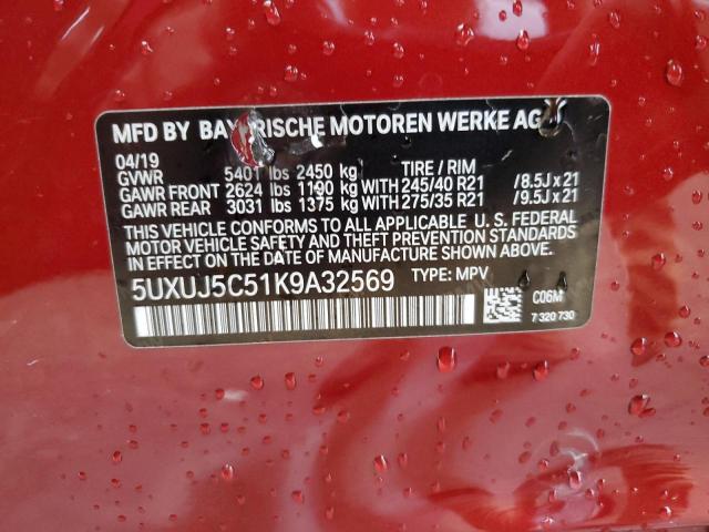 5UXUJ5C51K9A32569 BMW X4 M40i