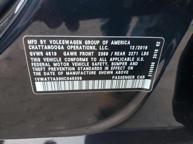 1VWAT7A33HC045308 Volkswagen PASSAT S