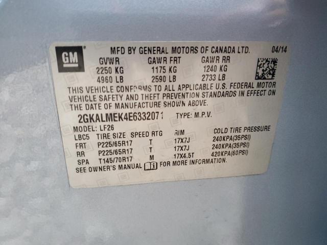 2GKALMEK4E6332071 GMC Terrain Sle