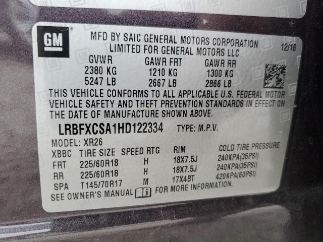 LRBFXCSA1HD122334 Buick Envision Preferred