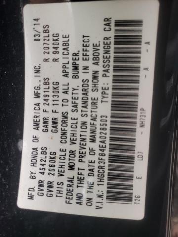 1HGCR3F84EA028503 Honda ACCORD EXL