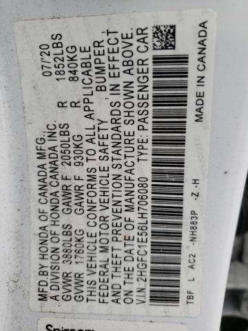 2HGFC1E56LH706080 Honda CIVIC SI