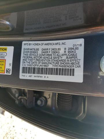 1HGCV2F91JA018827 Honda Accord Touring