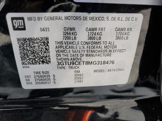 3GTU9CET8MG318476 GMC Sierra K1500 Elevation