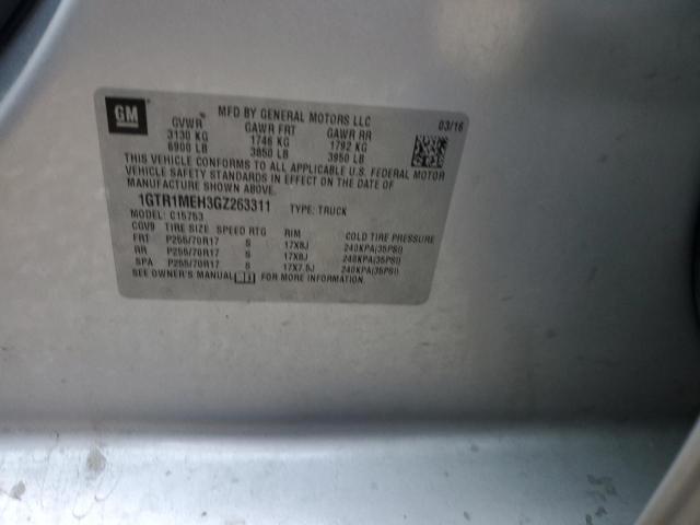 1GTR1MEH3GZ263311 GMC Sierra C1500 Sle