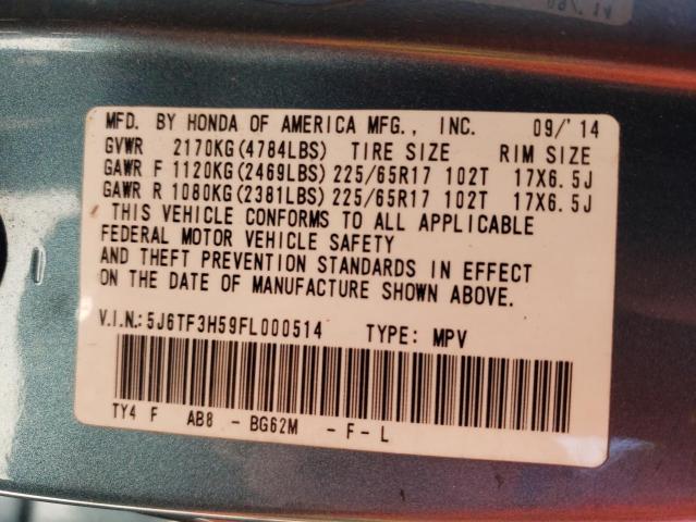 5J6TF3H59FL000514 Honda Crosstour Exl