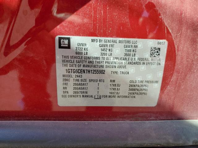 1GTG6CEN7H1255902 GMC CANYON SLE