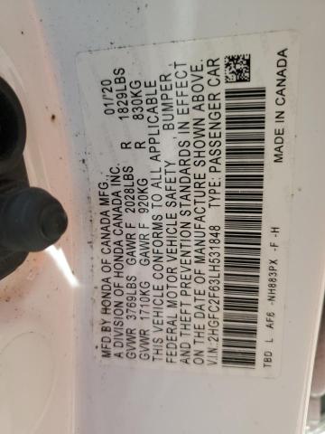 2HGFC2F63LH531848 Honda Civic Lx