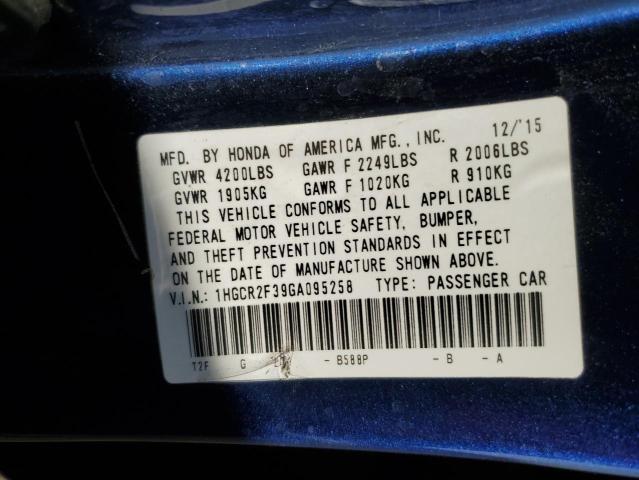 1HGCR2F39GA095258 Honda ACCORD LX