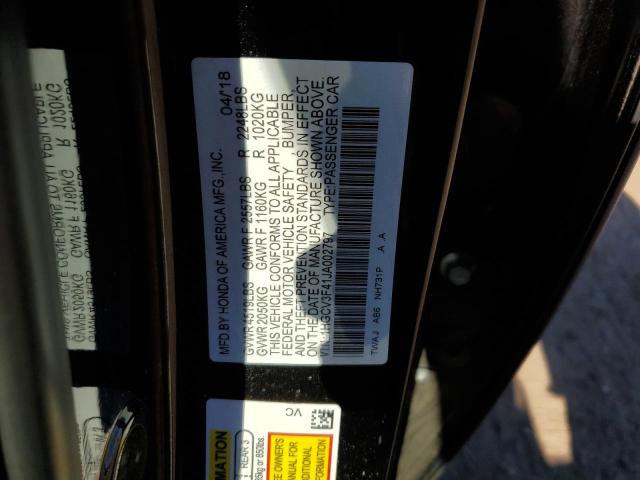 1HGCV3F41JA002797 Honda Accord Hybrid Ex