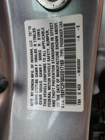 19XFC2F50GE017169 Honda Civic Lx