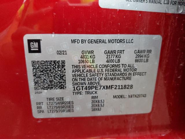 1GT49PE7XMF211828 GMC Sierra K2500 At4