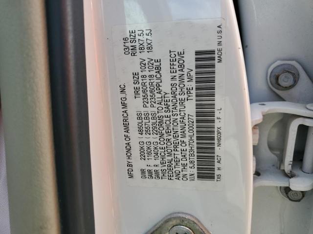 5J8TB3H70HL000277 Acura Rdx Advance