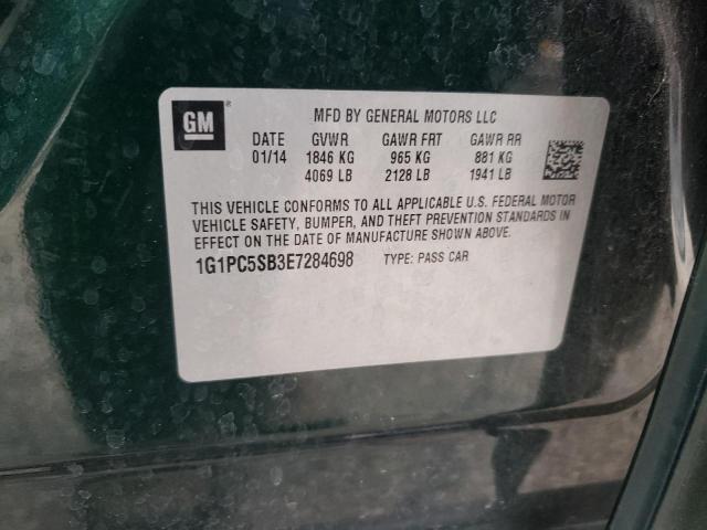 Chevrolet CRUZE LT 2014 1G1PC5SB3E7284698 Image 12