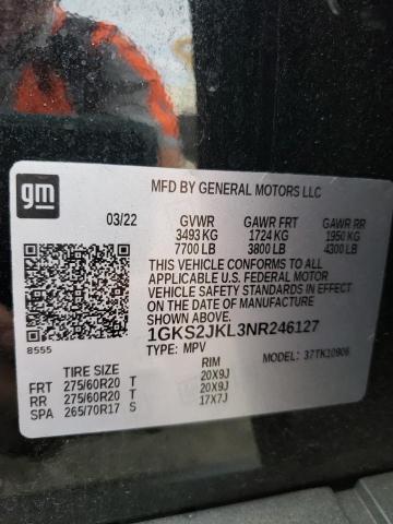 1GKS2JKL3NR246127 GMC YUKON XL DENALI