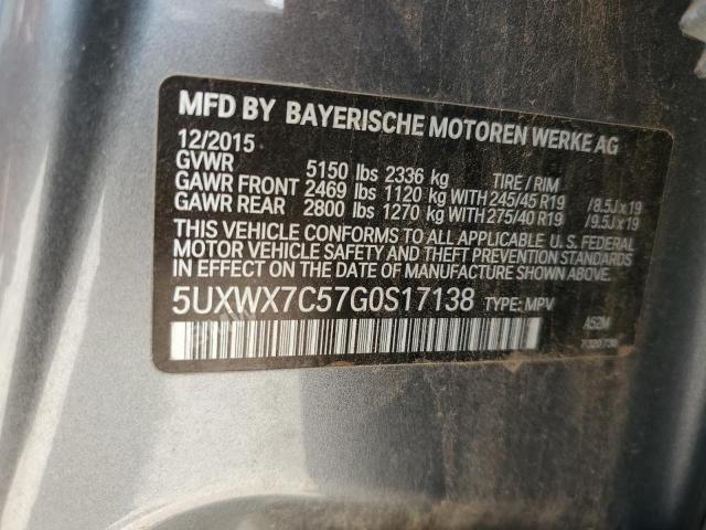 5UXWX7C57G0S17138 BMW X3 Xdrive35i