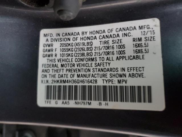 2HKRM4H36GH616428 Honda CR-V LX