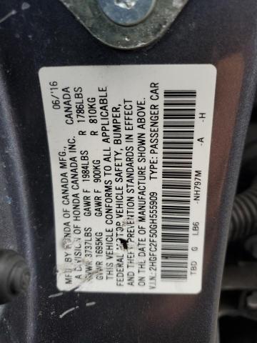 2HGFC2F50GH555909 Honda Civic Lx