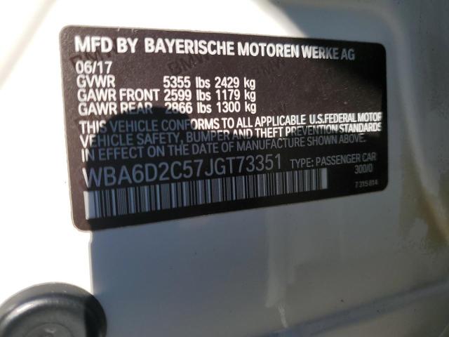 WBA6D2C57JGT73351 BMW 640 Xi Gran Coupe