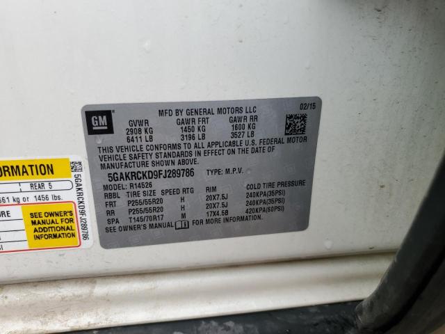 5GAKRCKD9FJ289786 Buick Enclave