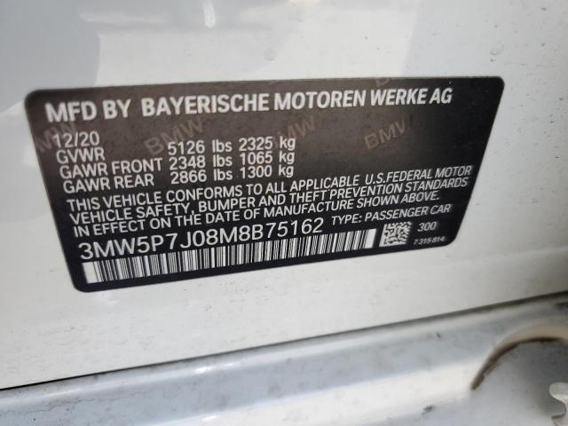 3MW5P7J08M8B75162 BMW 330e
