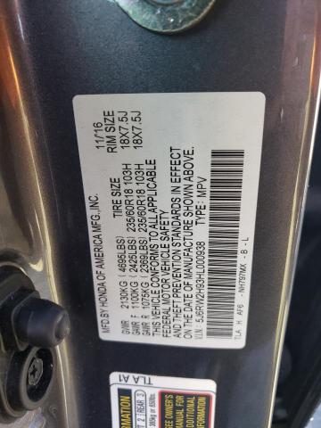 5J6RW2H93HL000938 Honda Cr-v Touring