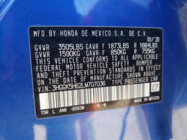 3HGGK5H62LM707036 Honda Fit Sport