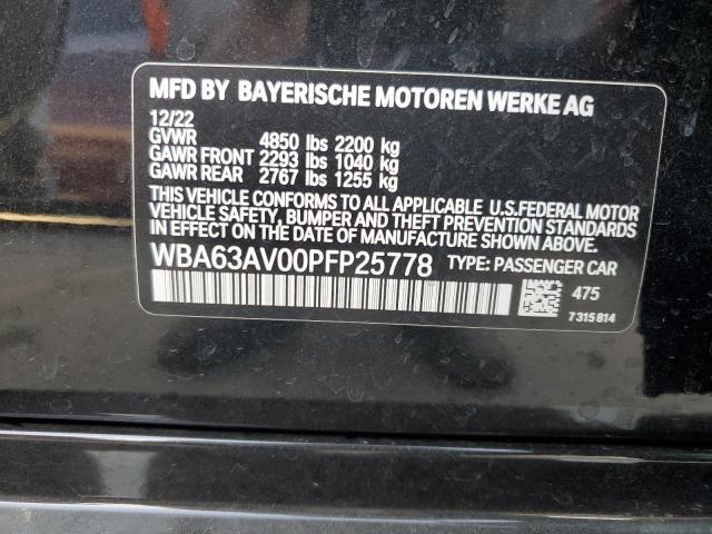 WBA63AV00PFP25778 BMW 430i Gran Coupe