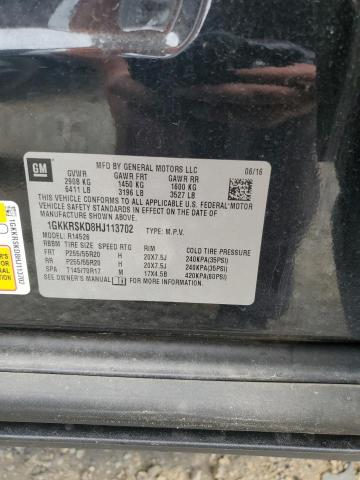 1GKKRSKD8HJ113702 GMC Acadia Limited Slt-2