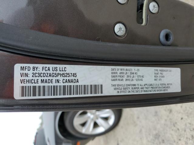 2C3CDZAG5PH525745 Dodge Challenger Sxt