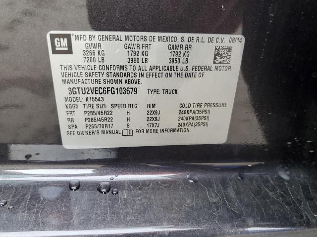 3GTU2VEC6FG103679 GMC Sierra K1500 Slt