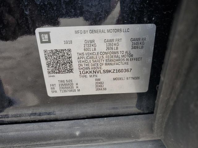 1GKKNVLS9KZ160367 GMC Acadia All Terrain