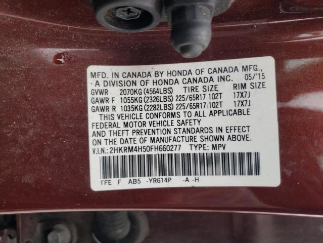 2HKRM4H50FH660277 Honda CR-V EX