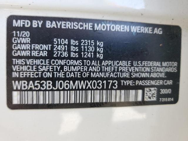 WBA53BJ06MWX03173 BMW 540 I