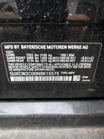 5UXCW2C00N9K15575 BMW X7 Xdrive40i