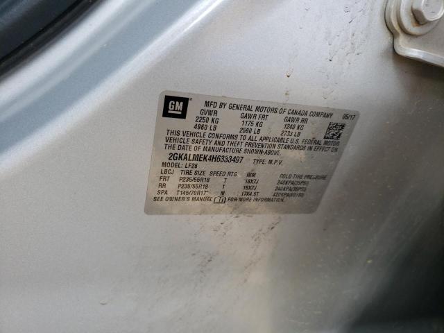 2GKALMEK4H6333497 GMC Terrain Sle