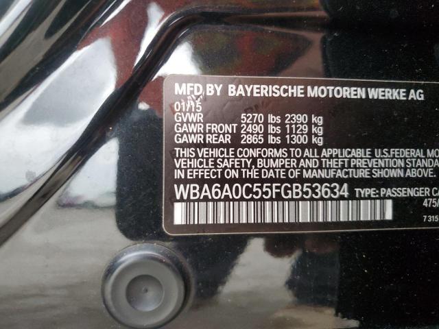 WBA6A0C55FGB53634 BMW 640 I Gran Coupe