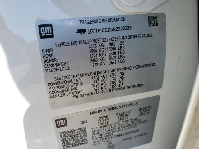 1GTR9CED5NZ223325 GMC Sierra Limited K1500 Elevation