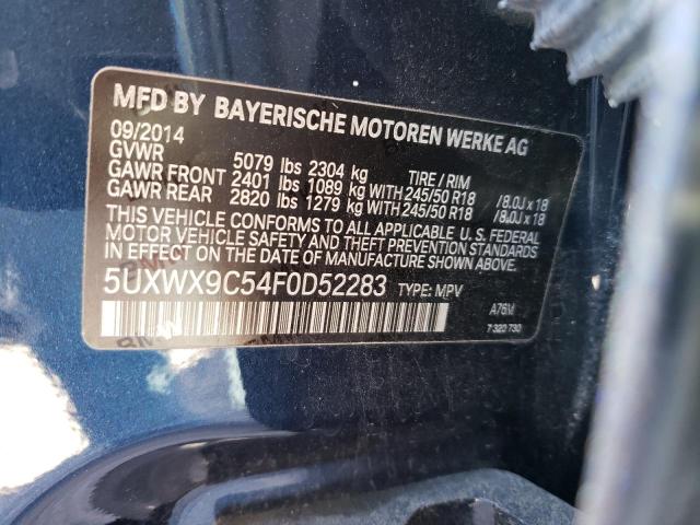 5UXWX9C54F0D52283 BMW X3 Xdrive28i