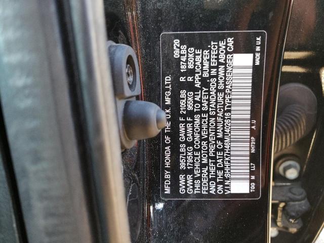 SHHFK7H46MU402616 Honda Civic Sport