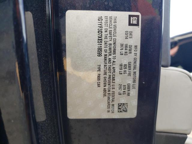 1G1YF3D7XE5118599 Chevrolet Corvette Stingray 3lt