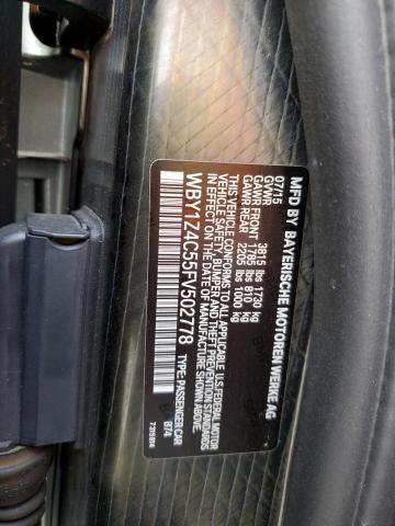 WBY1Z4C55FV502778 BMW I3 REX